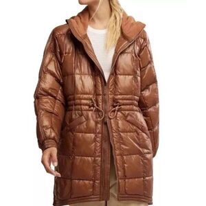 NWOT Free People FP MOVEMENT Patricia Packable Poncho Puffer Jacket Size XS $248